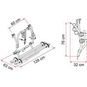 Fiamma Carry Bike Volkswagen VW T2 2 Bike Carrier Cycle Bicycle Van Fiamma  - Dynamic Drive