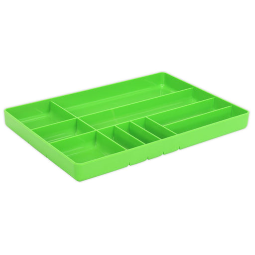 Sealey Tool and Parts Organiser Tray Premier Hi-Vis Green 405 x 280 x 40mm Sealey  - Dynamic Drive