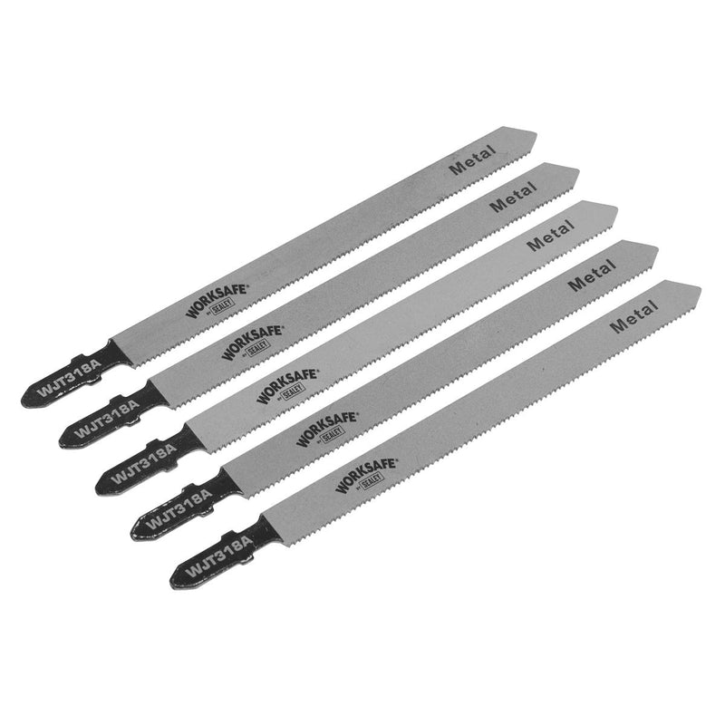 Sealey Jigsaw Blade Metal 105mm 21tpi Pack of 5 WJT318A Sealey - Dynamic Drive
