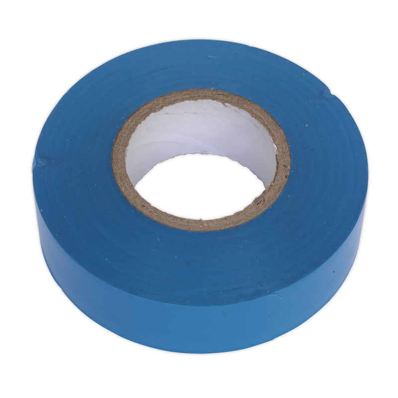 Sealey PVC Insulating Tape 19mm x 20m Blue Pack of 10 ITBLU10 Sealey - Dynamic Drive