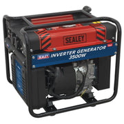 Sealey Inverter Generator 3500W 230V 4-Stroke Engine GI3500 Sealey - Dynamic Drive