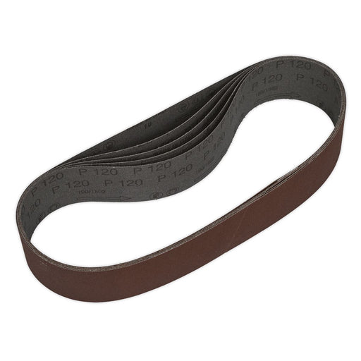 Sealey Sanding Belt 50 x 686mm 120Grit Pack of 5 SB005 Sealey - Dynamic Drive