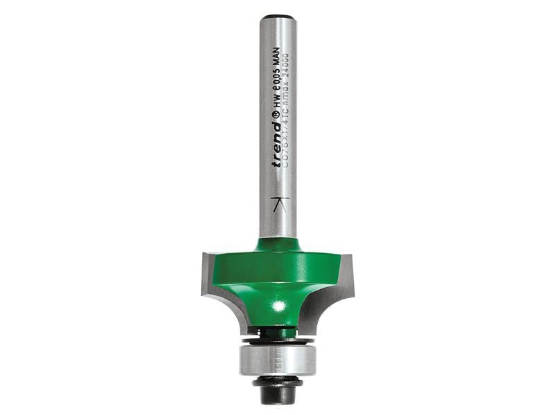 Trend C076 x 1/4 TCT Bearing Guided Ovolo & Round Over 6.3mm Radius Trend - Dynamic Drive