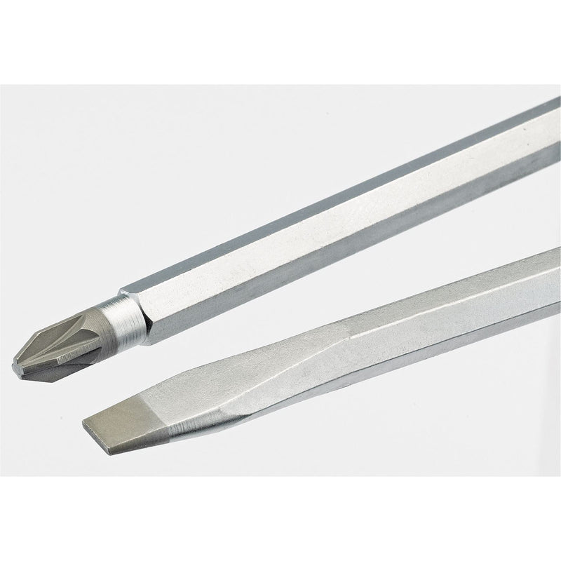 Draper 'Pound Thru' Plain Slot Soft Grip Screwdriver, 6.5 x 100mm 35181 Draper - Dynamic Drive