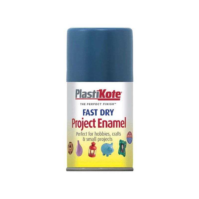 Plastikote Fast Dry Enamel Aerosol Harbour Blue 100ml PlastiKote - Dynamic Drive