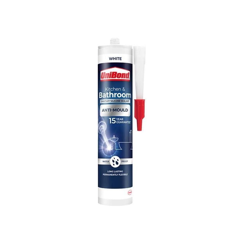 Unibond Healthy Kitchen & Bathroom Anti Mould Sealant White Cartridge 274g UniBond - Dynamic Drive