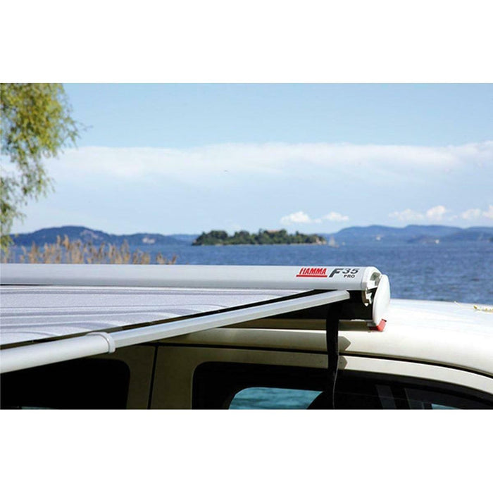 Fiamma F35 Pro 250 Awning Deep Black Case Royal Grey Fabric Campervan Caravan Fiamma - Dynamic Drive