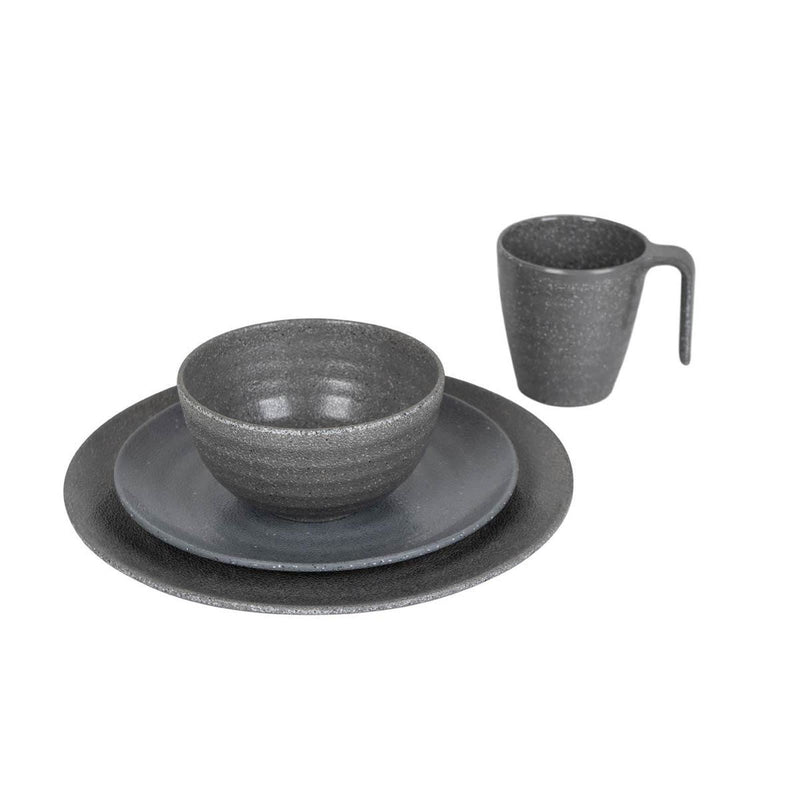 Bo-Camp Tableware Stone 16 Pieces Grey Bo-Camp - Dynamic Drive