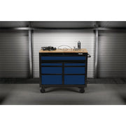 Draper BUNKER Workbench Roller Tool Cabinet, 7 Drawer, 41", Blue 08222 Draper - Dynamic Drive