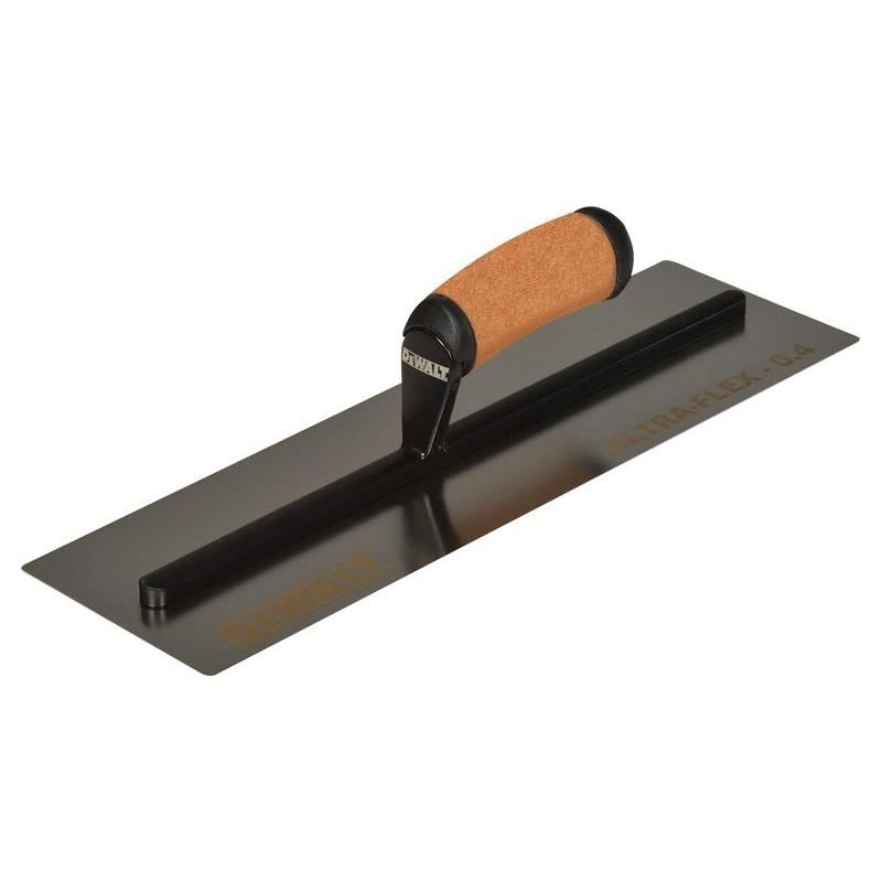 Dewalt Drywall 0.4mm FLEX Stainless Steel Flat Trowel, Leather Handle 16in DEWALT Drywall - Dynamic Drive