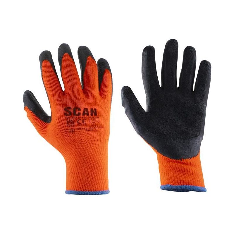 Scan Thermal Latex Coated Gloves - M (Size 8) (Pack 5) Scan - Dynamic Drive