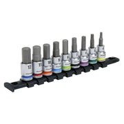 Sealey Hex Socket Bit Set 9pc 3/8"Sq Drive Platinum AK6250 Sealey - Dynamic Drive