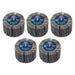 Sealey 80 x 40mm Abrasive Flap Wheel on 6mm Shaft 40Grit - Pack of 5 FW8040405 Sealey - Dynamic Drive