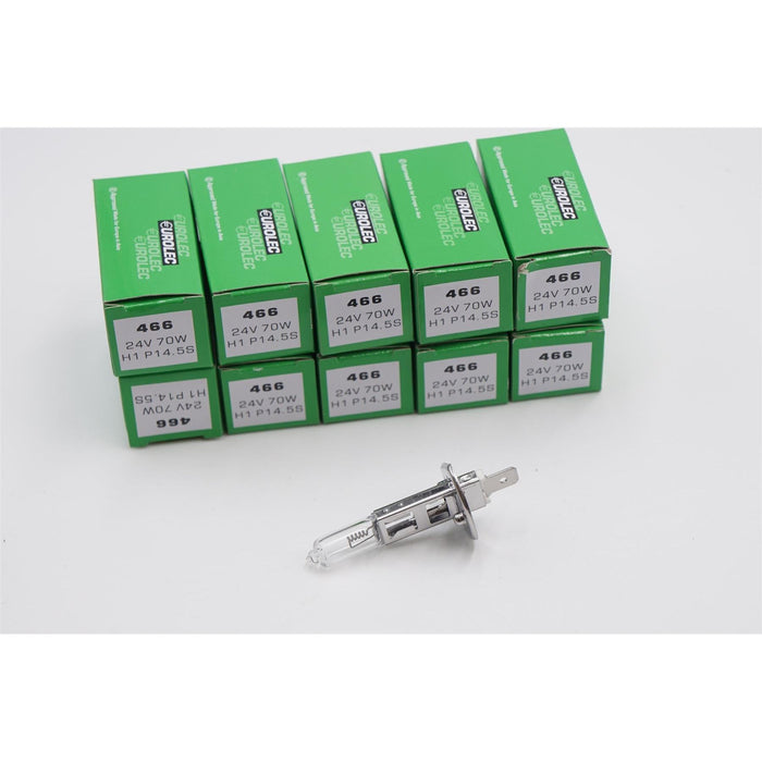 10 x Eurolec H1 466 24v 70w P14.5S Halogen Fog Headlight Headlamp Truck Bulb Eurolec  - Dynamic Drive