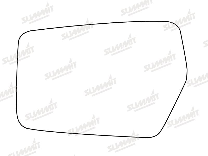Summit Stick-On Standard Mirror Glass fits Skoda Favourit RHS Summit - Dynamic Drive