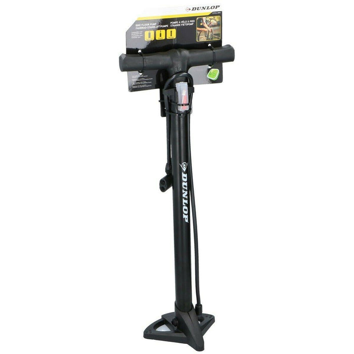 Dunlop Floor Bike Air Pump Stable Foot Car Football Inflatables 12Bar Presta Uk Dunlop  - Dynamic Drive