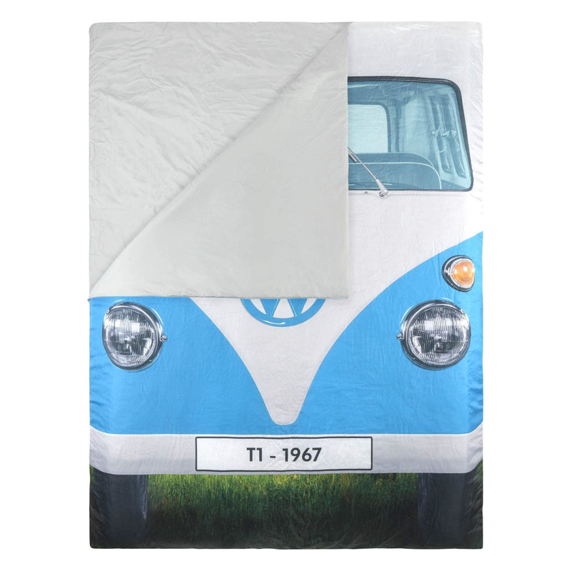 Vw Double Sleeping Bag Reversable Blue/Red 190Cm X 150Cm OL0183 Board Masters - Dynamic Drive