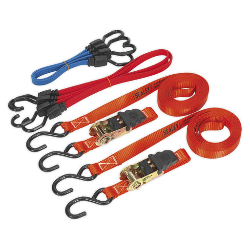 Sealey Tie Down & Bungee Cord Set 6pc TD285SBD Sealey - Dynamic Drive