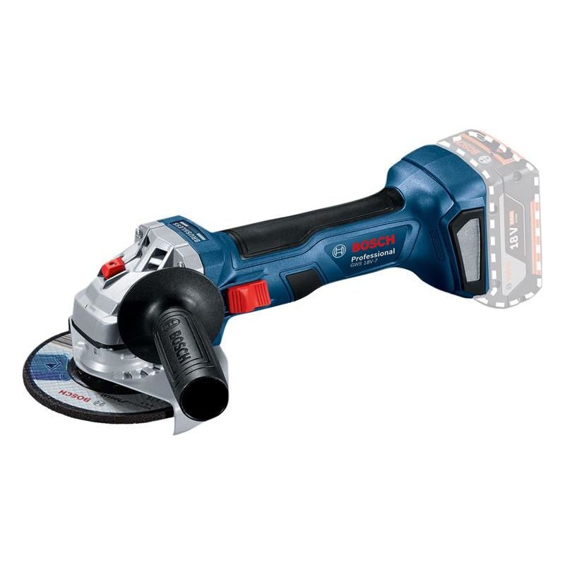 Bosch GWS 18V-7 Professional Angle Grinder 125mm 18V Bare Unit Bosch - Dynamic Drive