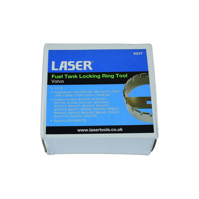 Laser Fuel Tank Locking Ring Tool 1/2"D - for Volvo 6237 Laser - Dynamic Drive