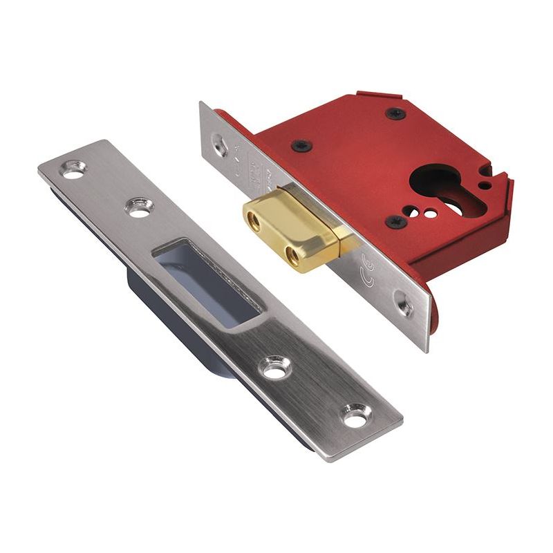 Union StrongBOLT 21EU EUS-SS-2.5 Euro Deadlock Stainless Steel 68mm 2.5in UNION - Dynamic Drive