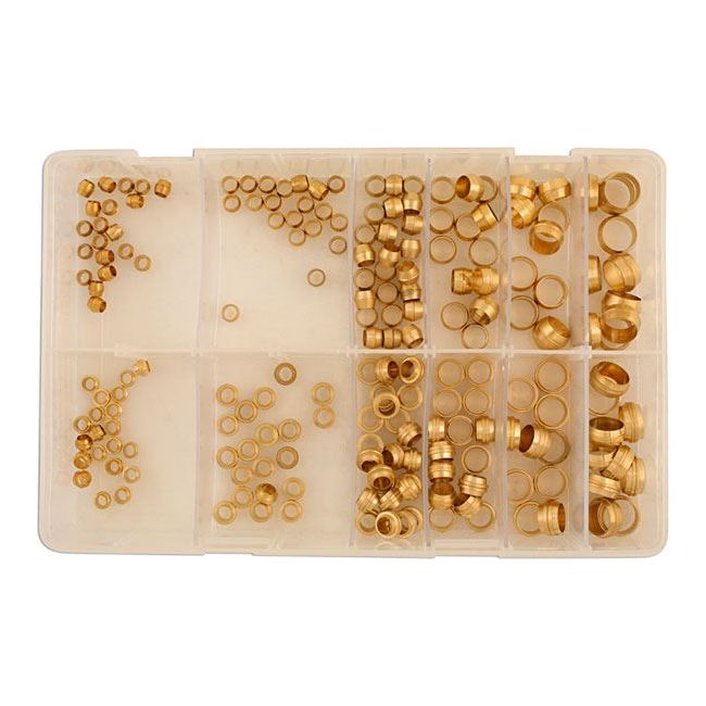 Connect Assorted Metric Brass Barrel & Stepped Olives 200pc 31887 Tool Connection - Dynamic Drive