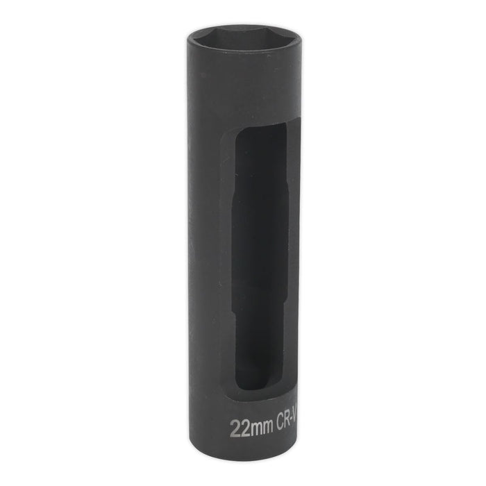 Sealey Injector Socket 22 x 100mm 1/2"Sq Drive SX041 Sealey - Dynamic Drive