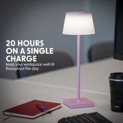 Dellonda Rechargeable Table Lamp for Home Office Restaurant RGB Colours Dellonda - Dynamic Drive
