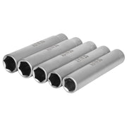 Sealey Extra-Deep Socket Set 3/8"Sq Drive 15, 16, 17, 18 & 19mm 5pc SX1519 Sealey - Dynamic Drive