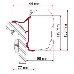 Fiamma F45 Adapter Kit Hymer Van/B2 350 98655-244 Fiamma - Dynamic Drive