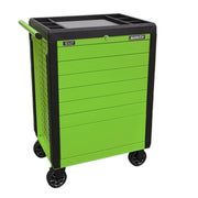 Sealey Rollcab 7 Drawer Push-To-Open Hi-Vis Green APPD7G Sealey - Dynamic Drive