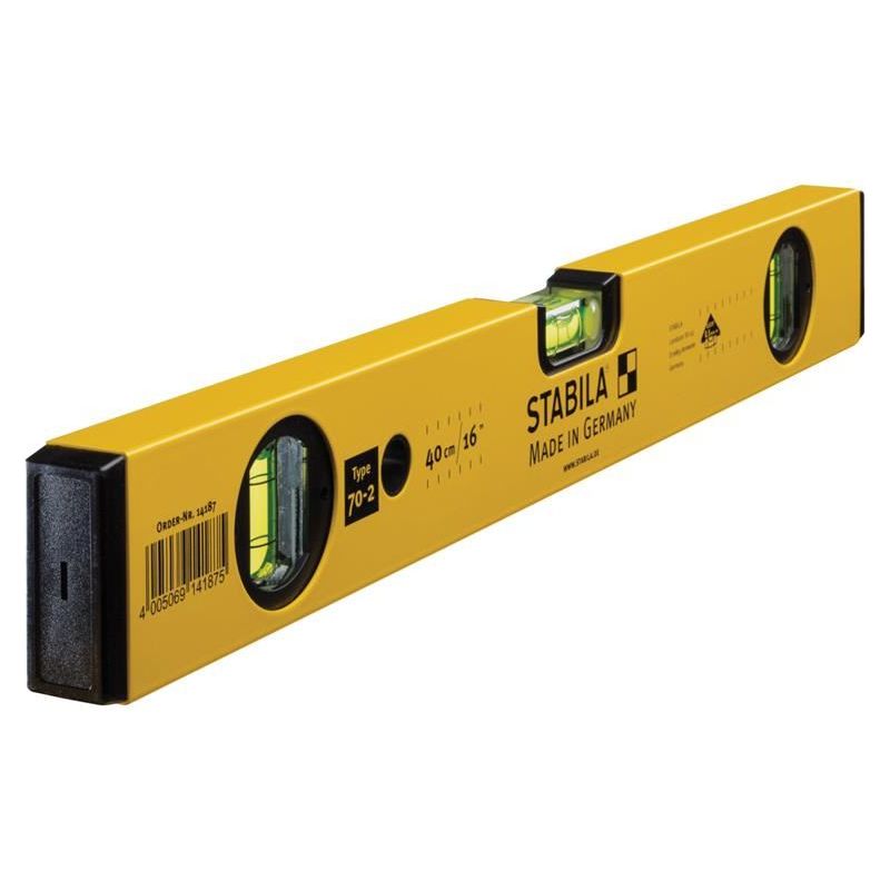 Stabila 70-2-60 Double Plumb Spirit Level 3 Vial 60cm Stabila - Dynamic Drive
