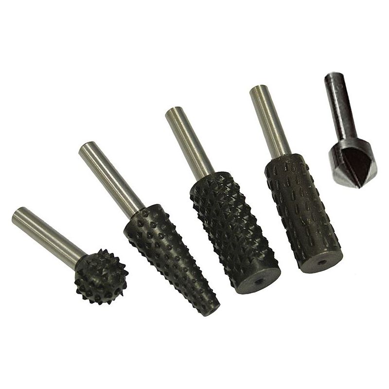 Faithfull Rotary Rasps (4) & Countersink (1) Set Faithfull - Dynamic Drive