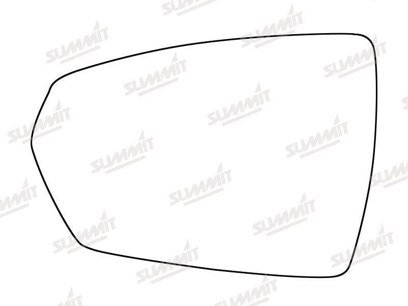 Summit Heated Base Plate With Standard Mirror Glass fits VW Polo 17 on LHS Summit - Dynamic Drive