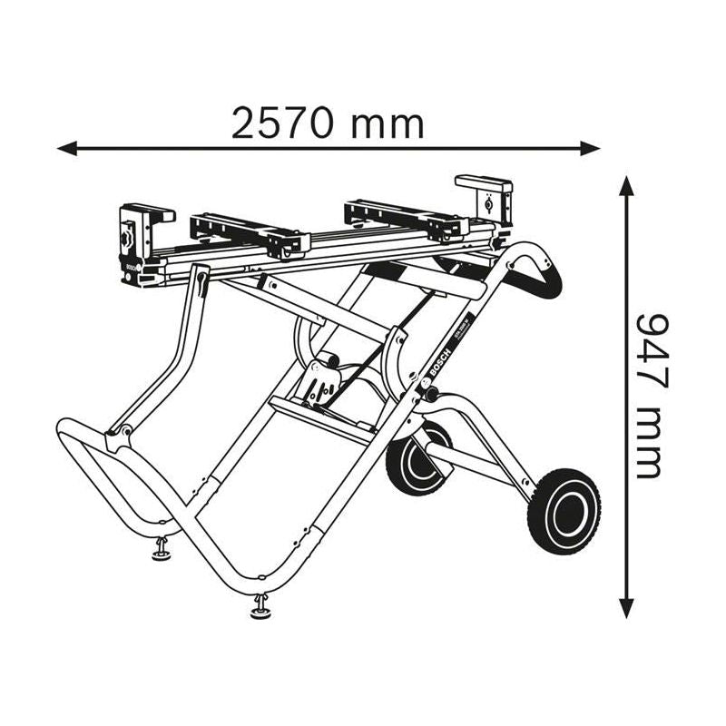 Bosch GTA 2500 W Professional Mitre Saw Stand Bosch - Dynamic Drive