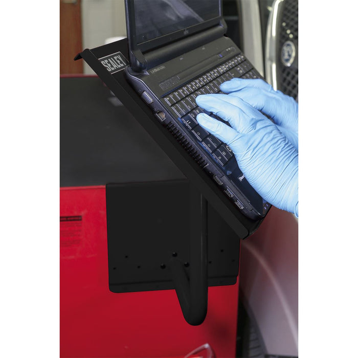 Sealey Laptop & Tablet Stand 440mm Black APLTSB Sealey - Dynamic Drive