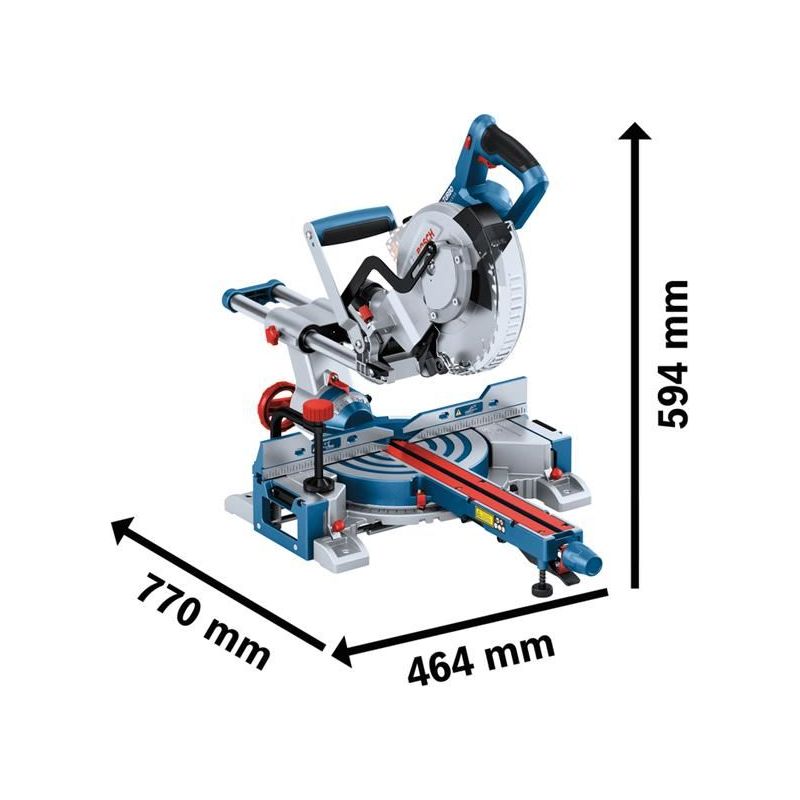 Bosch GCM 18V-216 D Professional BITURBO Mitre Saw 18V Bare Unit Bosch - Dynamic Drive