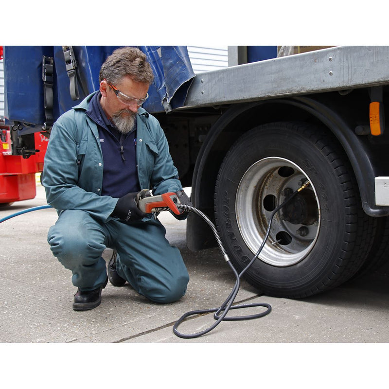Sealey Digital Tyre Inflator 2.7m Hose with Clip-On Connector SA375 Sealey - Dynamic Drive