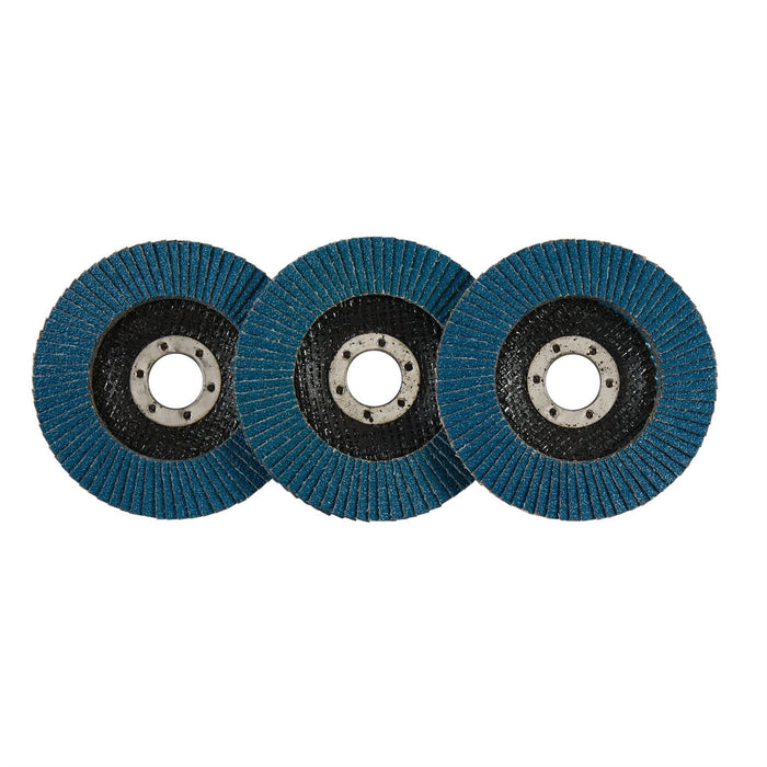 Draper Zirconium Oxide Flap Discs, 115 x 22.23mm, 40 Grit (Pack of 10) 84096 Draper - Dynamic Drive
