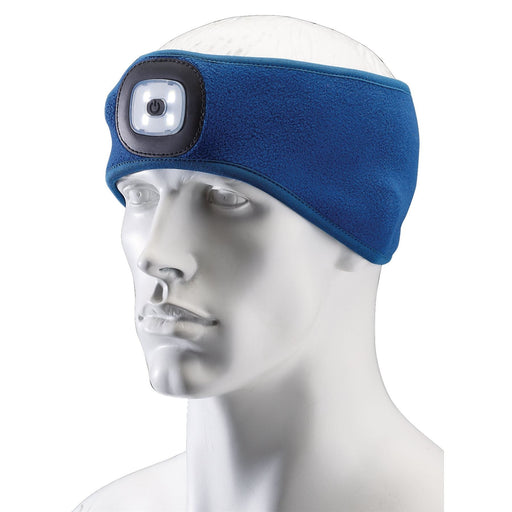 Draper Headband with USB Rechargeable LED Torch, 1W, Blue, One Size 95171 Draper - Dynamic Drive
