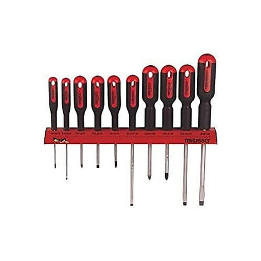 Teng Tools Screwdriver Set Wall Rack 10 Pieces Teng Tools - Dynamic Drive