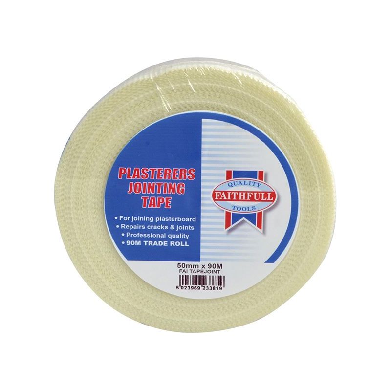 Faithfull PT1-50 Plasterer's Joint Tape 50mm x 90m Faithfull - Dynamic Drive