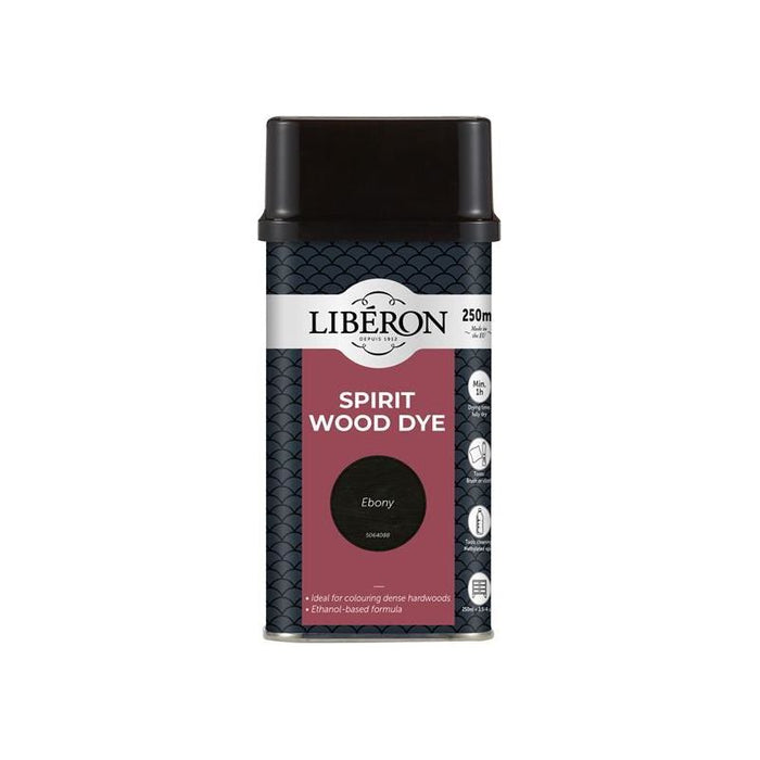 Liberon Spirit Wood Dye Ebony 250ml Liberon - Dynamic Drive