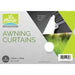 Via Mondo Awning Curtains 155 X 70Cm (2) White QQ123458B Via Mondo - Dynamic Drive