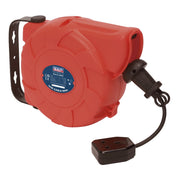 Sealey Cable Reel System Retractable 10m 1 x 230V Socket CRM101 Sealey - Dynamic Drive