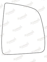 Summit Stick-On Commercial Mirror Glass fits Fiat Dobl?? RHS Summit - Dynamic Drive