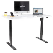 Dellonda Single Motor Adjustable-Height Electric Sit/Stand Desk - White Desktop Dellonda - Dynamic Drive