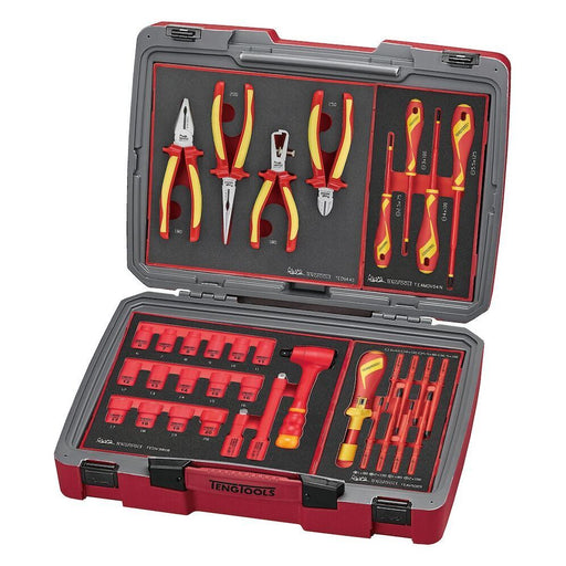 Teng Tools MECCA PRO TC-6 FOAM Electrician Tool Kit 36 Pieces Teng Tools - Dynamic Drive