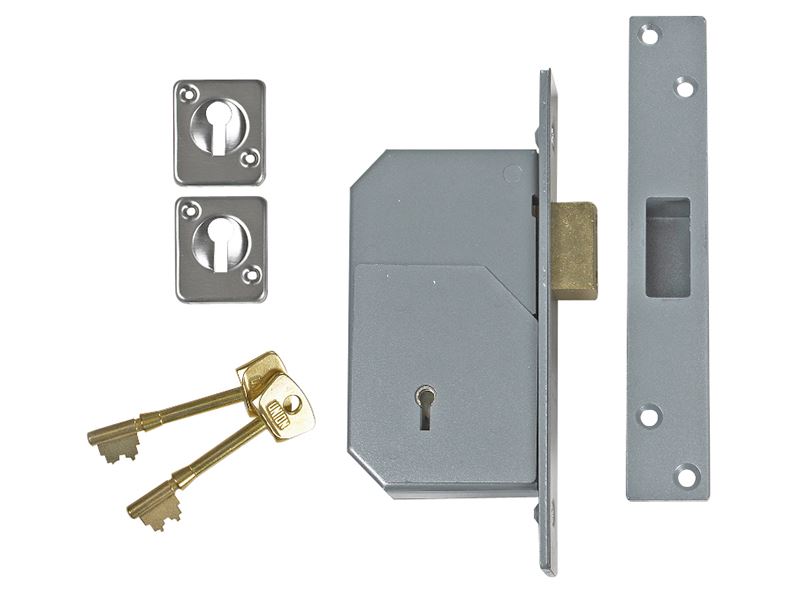 Union 3G110 C Series 5 Detainer Deadlock 73mm Satin Chrome UNION - Dynamic Drive