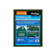 Bluespot Tools Green Tarpaulin 2.7 x 1.8m BlueSpot Tools - Dynamic Drive